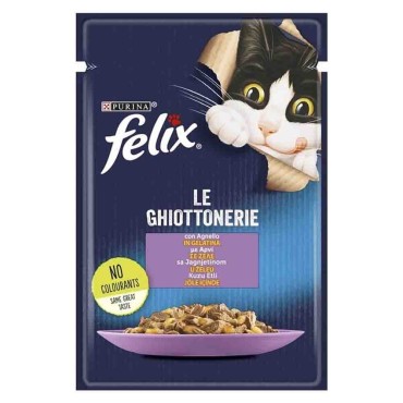 Felix Kuzu Etli Kedi Yaş Mama 85 Gr