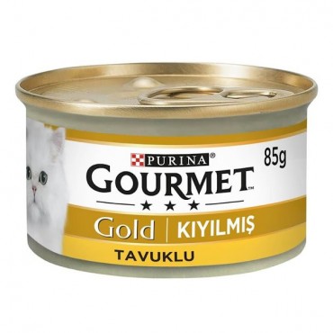 Gourmet Gold Kıyılmış Tavuklu Yetişkin Kedi Konservesi 85gr