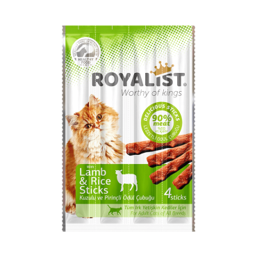 Royalist Kuzu Etli Sticks Kedi Ödülü 4 lü 20 gr