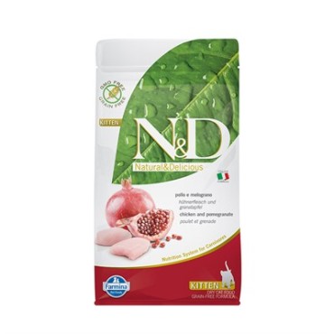 N&D Tahılsız Tavuk Nar Kitten Yavru Kedi Maması 1.5 Kg