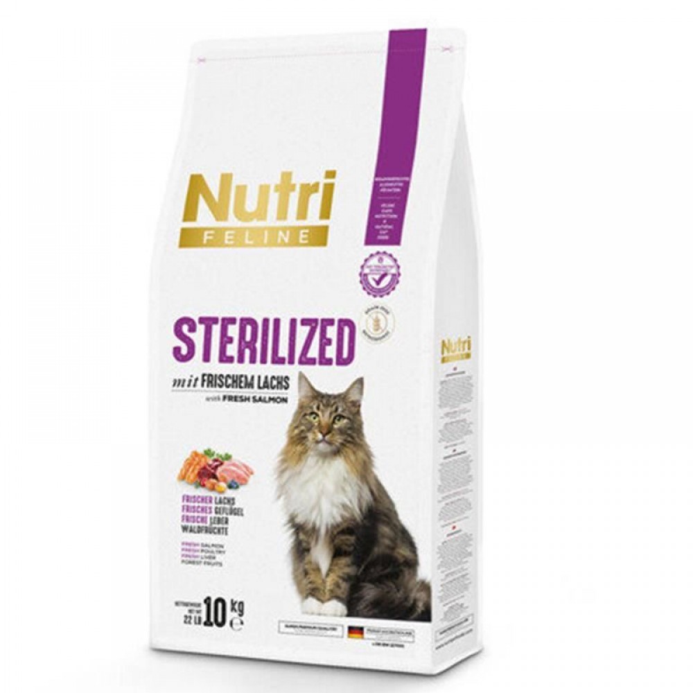 Nutri Somonlu Sterilised Kedi Maması 10 Kg