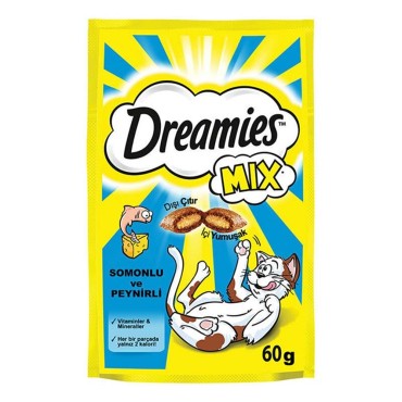 Dreamies Mix Somonlu ve Peynirli Kedi Ödül 60gr