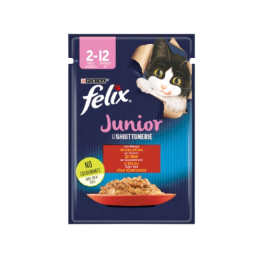 Felix Sığır Eti Yaş Yavru Kedi Maması 85 Gr