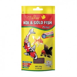 Ahm Koi Goldfish Pellet Japon Balıkları İçin Yem 50 gr