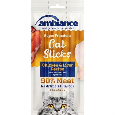 AmbianceTavuk Ve Ciğerli Kedi Ödül Çubuğu 3x5 Gr