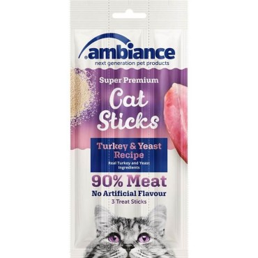Ambiance 3Lü Hindili Kedi Ödül Çubuğu