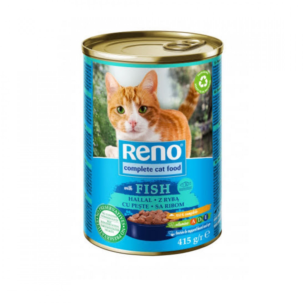 Reno Adult Balıklı Kedi Konservesi 415 Gr