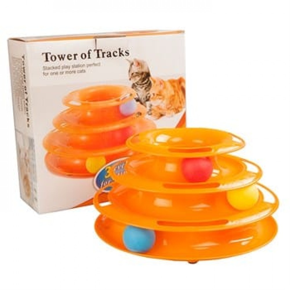 Tower Of Tracks 3 Katlı Kedi Oyuncağı