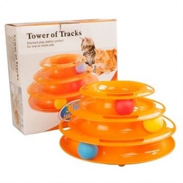 Tower Of Tracks Kule 3 Katlı Kedi Oyuncağı