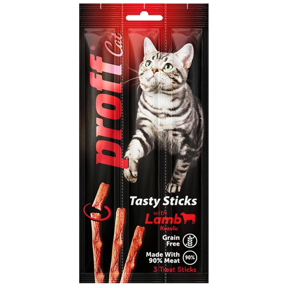 Proff Tasty Sticks Kuzu Etli Kedi Ödül Çubuğu 3x5gr