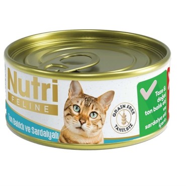 Nutri Ton Balık Sardalya Kedi Konservesi 85 Gr