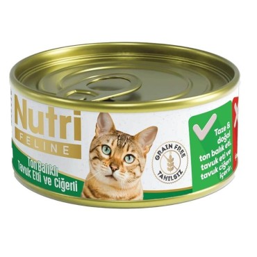 Nutri Ton Balıklı Ciğerli Kedi Konservesi 85 Gr