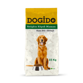Dogido Kuzu Etli Pirinçli Yetişkin Köpek Maması 15 Kg