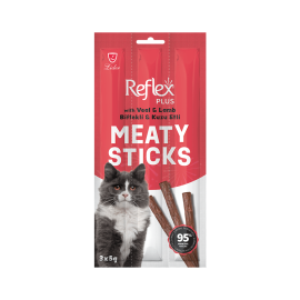 Reflex Plus Dana Etli ve Kuzu Etli Meaty Sticks Kedi Ödülü 3 x 5 g