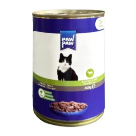Paw Paw Kuzu Etli Yetişkin Kedi Konservesi 400 gr