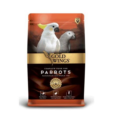 Gold Wing Premium Vitaminli Papağan Yemi 1 KG | Doğal & Katkısız Kuş Yemi