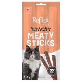 REFLEX PLUS Meaty Hindi & Kuzu Etli Kedi Sticks 3x11 GR