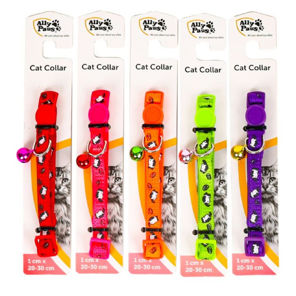 Ally Paws Collar White Bell 1cmx20 30 cm 10783