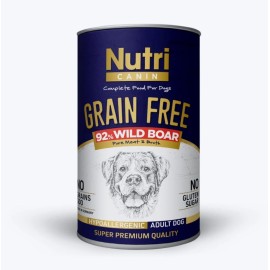 NUTRİ Tahılsız Yaban Domuzlu Konserve Mama – Yetişkin Köpekler İçin 400 gr