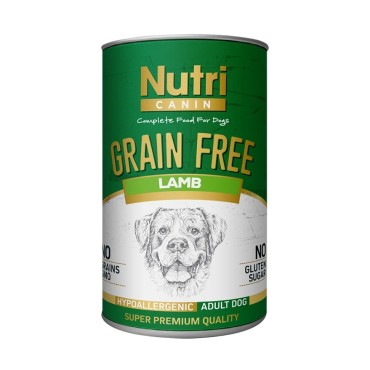 NUTRİ Tahılsız Kuzu Etli Patatesli Konserve Mama – Yetişkin Köpekler İçin 400 gr