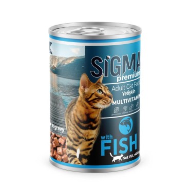 Sigma Adult Balıklı Kedi Konservesi 400 Gr