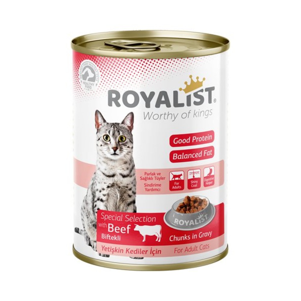 Royalist Adult Biftekli Kedi Konservesi 400 Gr