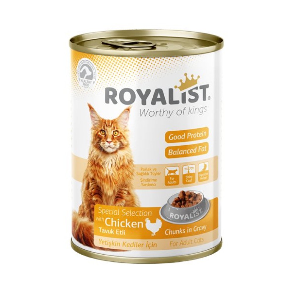 Royalist Adult Tavuklu Kedi Konservesi 400 Gr