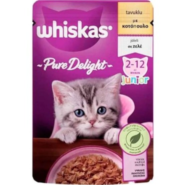 Whiskas Pure Delight Tavuklu Yavru Kedi Maması 85 Gr