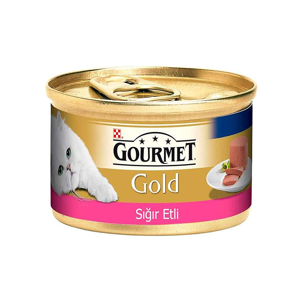Gourmet Kıyılmış Sığır Etli Kedi Konserve Maması 85 g